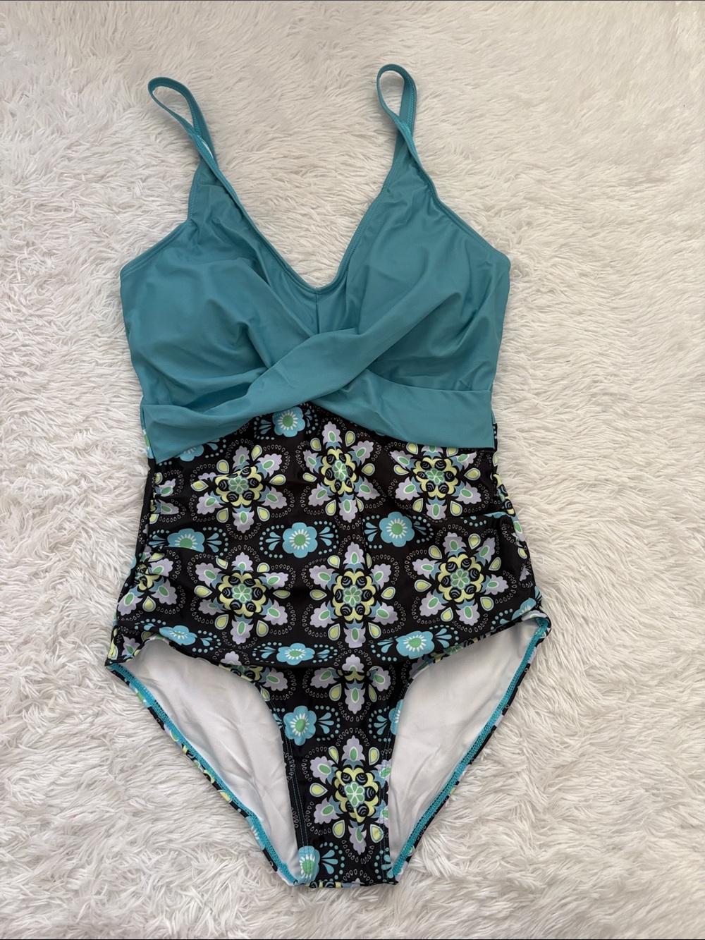 New In Packaging Century Star Printed One Piece Swimsuit Size M